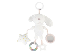 Peluche Colgante Con Forma De Conejito, Adorable Y Con Sonido, Ideal Para Cunas Y Cochecitos De Bebé.