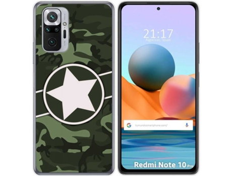 Carcasa Xiaomi Redmi Note 10 Pro TUMUNDOSMARTPHONE Camuflaje 01 Multicolor