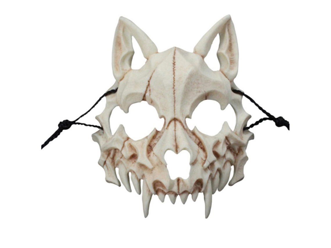 2026rebe-máscara De Dragón Dios Hombre Lobo Para Halloween Mascara De Esqueleto Animal Cosplay Resina Unisex Fiesta Escenario