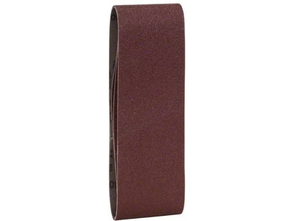Conjunto de 3 Bandas de Lija BOSCH para Lijadora de Rolos - Qualidade Vermelho G= 80