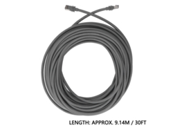 Cable de repuesto rectangular para satélite V3, 9 m, impermeable, para exteriores, con 10 retenedores