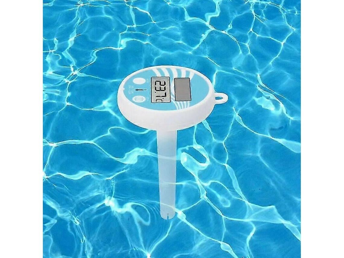 Termómetro solar digital flotante para piscinas, fácil de leer y resistente a los golpes, ideal para uso en exteriores. GOKOCO