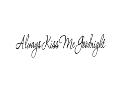 Adhesivo de pared Baok-sticker ''Always Kiss Me'' Decorativo para sala de estar y dormitorio Fondo de pared adhesivo