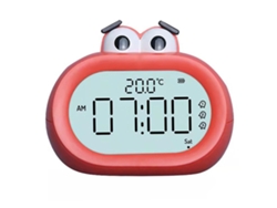2026-reloj Despertador Niños Cute Led Digital Inteligente Con Luz Nocturna Operado Por Baterías Rojo