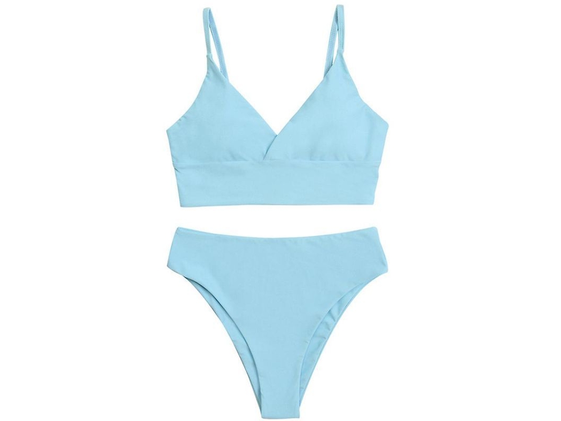 2026-traje De Bikini Para Mujer, Triángulo Sexy De Color Sólido Con Copas Removibles
