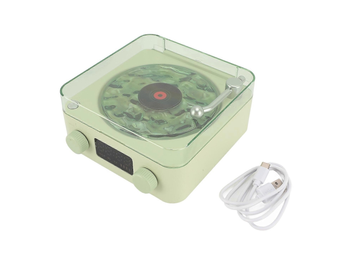 Reproductor compacto inalámbrico Waves con sonido estéreo y luz ambiental - Regalo creativo - Reproductor portátil vintage Waves Spe Yunzii