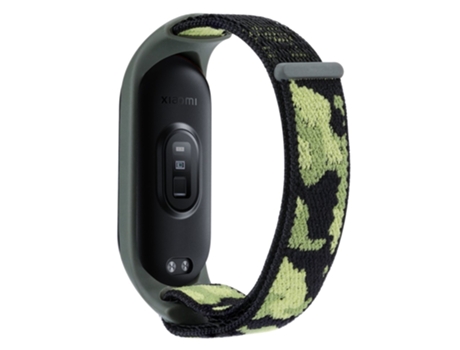 Correa de nailon ajustable para Xiaomi Mi Band 5/6/7 - verde intenso