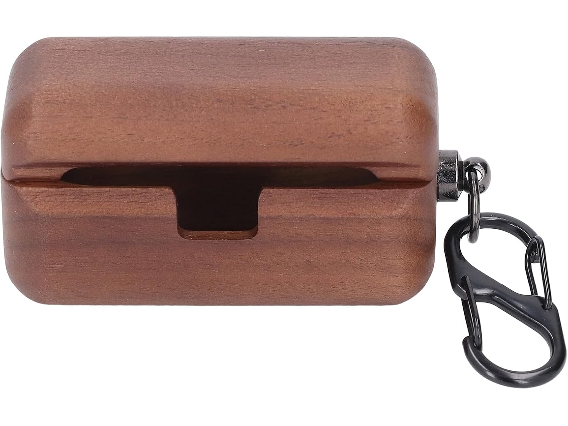 Estuche De Madera Premium Para Auriculares Az80 – Elegante Estuche Protector De Carga