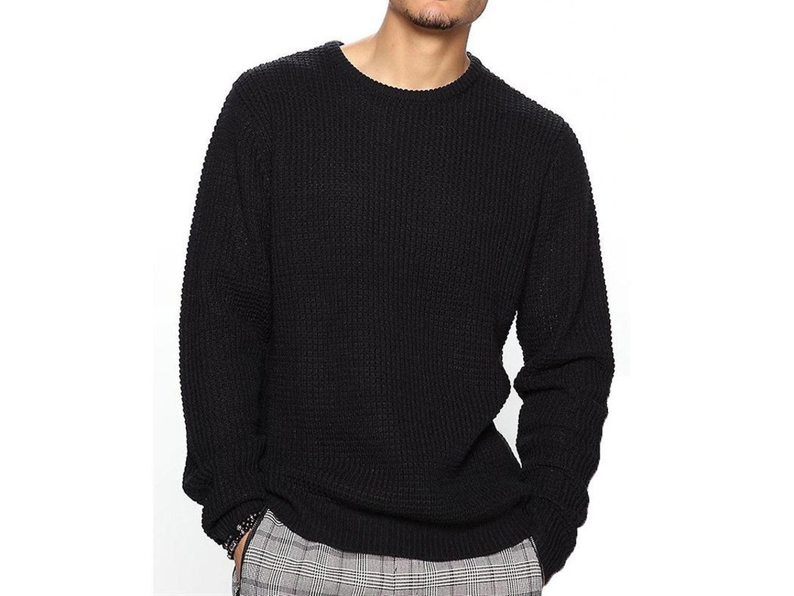 2026-suéter De Manga Larga De Punto Waffle Para Hombre, Casual Y Slim Fit, Cuello Tortuga, Ideal Para Ocasiones Diarias Y Clima Frío