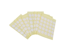 Rebe - 200 piezas de cinta adhesiva redonda transparente de doble cara con fuerte adhesivo para decoración de uñas, 15 mm