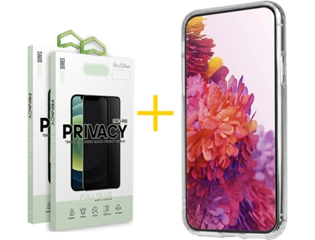 Carcasa + 2 Protectores de Pantalla para Samsung Galaxy S22 Plus 5G SKYHE Transparente Claro