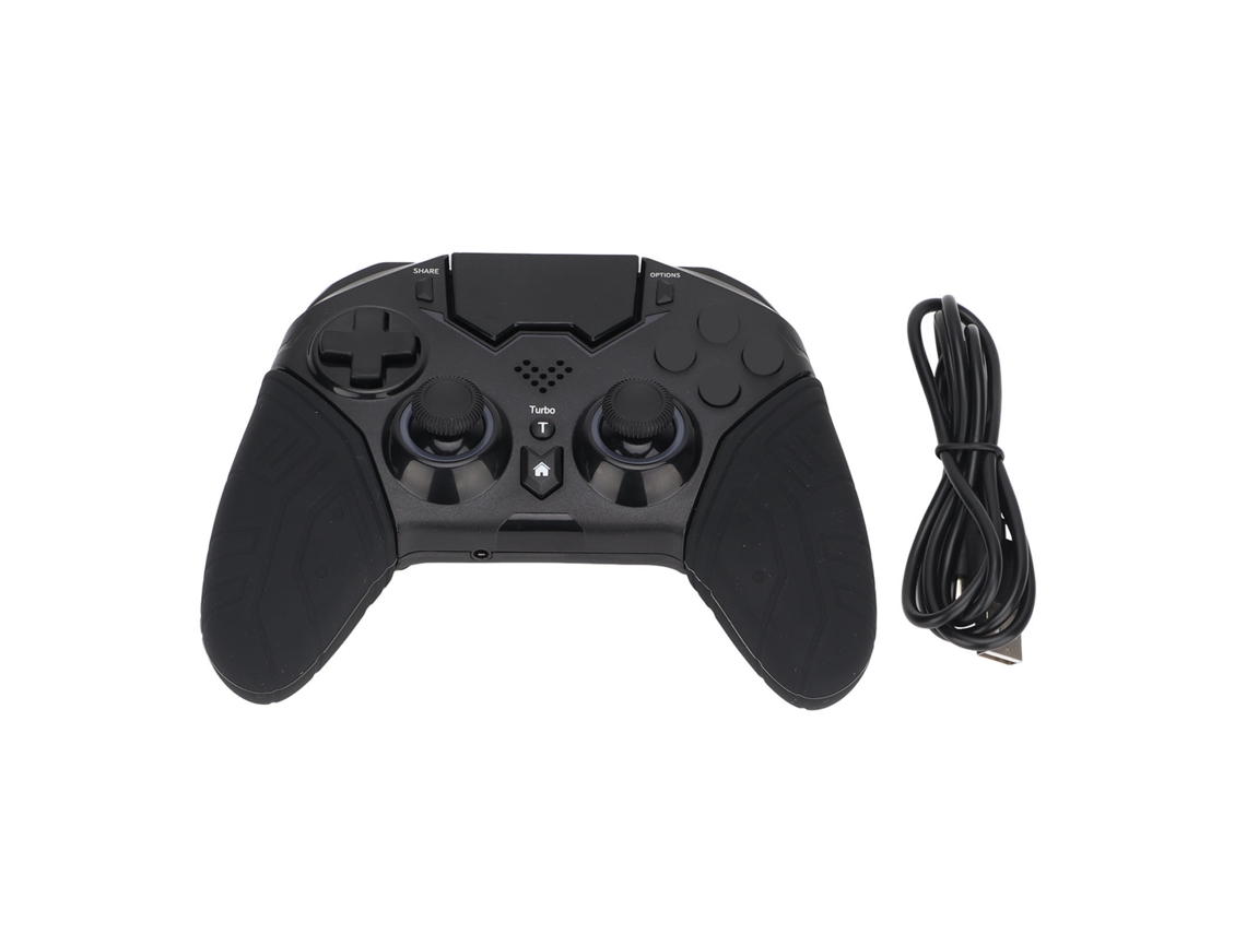Controlador De Juegos Bluetooth Con Agarre De Silicona 6 Ejes Somatosensorial Macro Luz