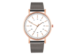Reloj de moda para parejas con correa Malla, esfera redonda Cuarzo (4)
