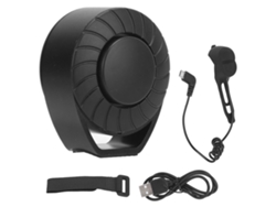 Claxon Eléctrico Para Bicicleta 120db Carga Usb 5 Modos De Sonido Timbre Electrónico Bicicleta Montaña Negro