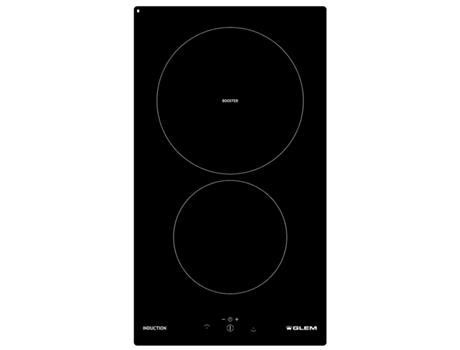 Placa de Inducción GLEM GTI322 (Eléctrica - 29 cm - Negro)