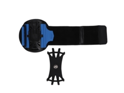 Soporte para teléfono Mali tipo pulsera con base giratoria de 180° para teléfonos de hasta 6,6 pulgadas - Azul