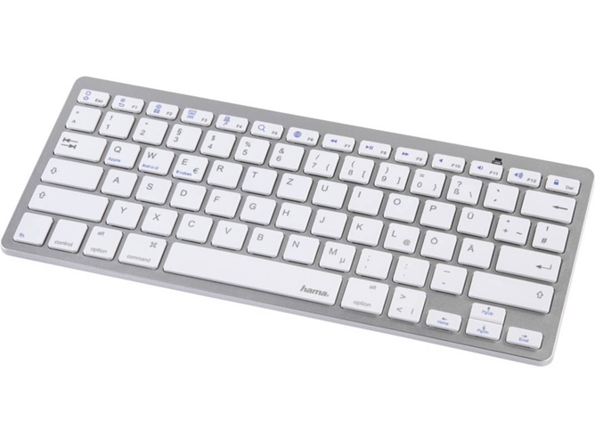 Teclado para Tablet HAMA KEY4ALL X510 (Bluetooth - Idioma Alemán - Plata)