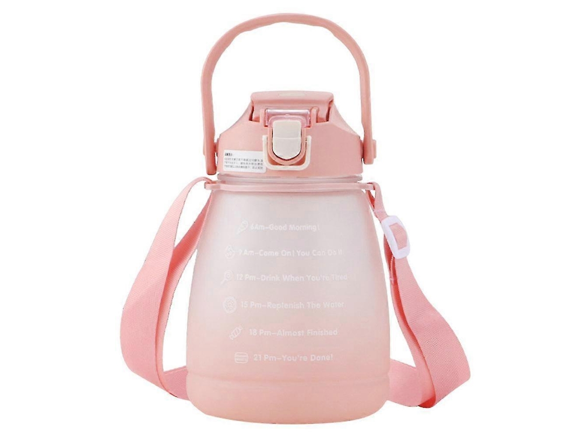Botella De Agua Kawaii Con Pajita, Jarra Deportiva Grande, Botellas De Agua Lindas Para Niñas Y Mujeres. Rosewell