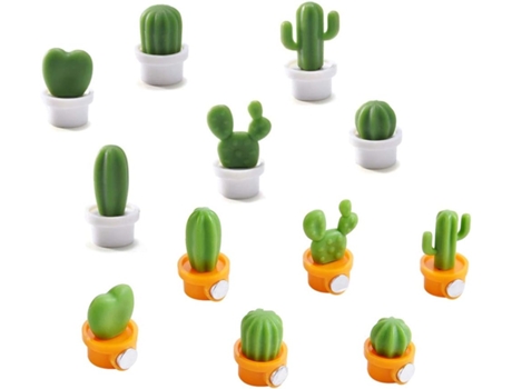12 piezas lindas plantas suculentas imán magnético para nevera pegatina linda decoración del hogar $12 piezas lindo imán de nevera de dibujos anima...