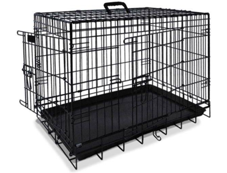 Transportín para Perros NOBBY (Negro - 64x48x54cm - Metal - M - Porte Medio)