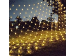 Guirnalda De Luces Led De 3x2 M Con 192 Led, 8 Modos, Resistente Al Agua Y Ajustable Para Navidad/jardín (blanco Cálido).