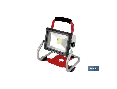Foco led portátil a bateria li-ion 18v 20w
