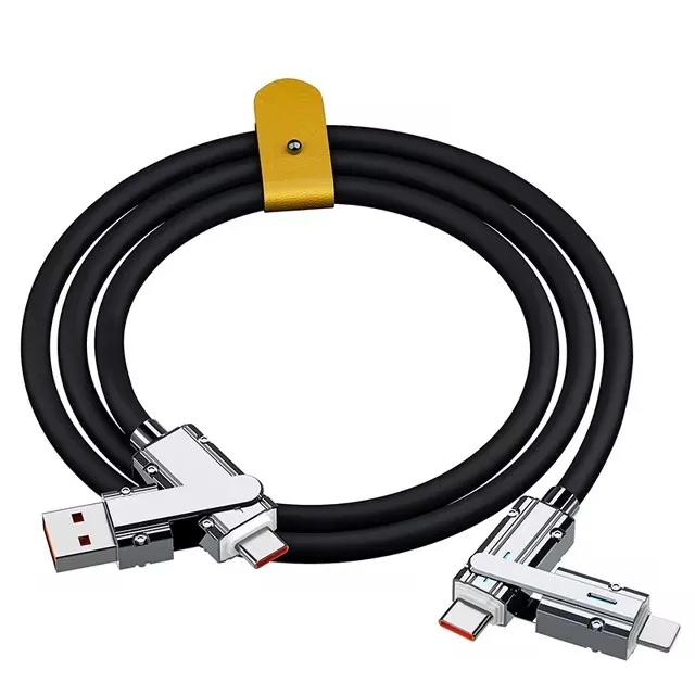 Cable De Datos Usb Tipo-c A Tipo-c 4 En 1 De 120 W (negro, 2 M)