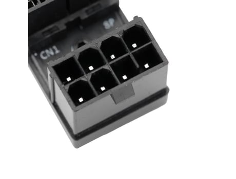 HURRISE Adaptador de tarjeta gráfica Atx de 8 pines a 180 grados Accesorios para computadora