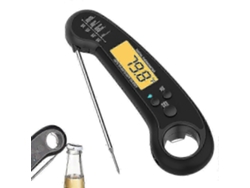 Termómetros para carne, medidor de temperatura de alimentos impermeable 2 en 1 con alarma, retroiluminación, calorías, gráficos de temperatura, cocina GOKOCO