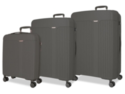 Juego de maletas MOVOM New Trendy color antracita (53x78x31cm, 128l)