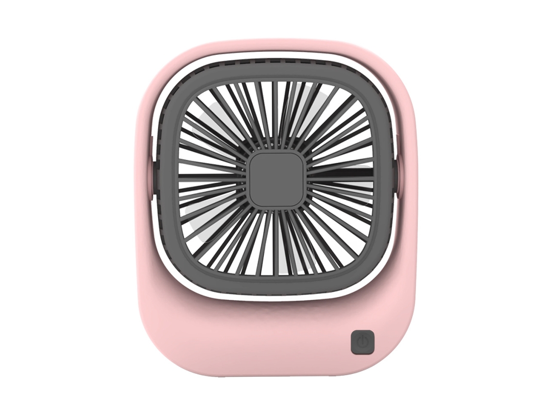 Mini Ventilador De Escritorio Usb, Ángulo Ajustable, 2 Modos, Rosa Digitallab