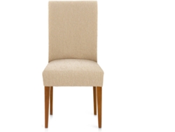 Funda de Silla EYSA Premium Troya Pack de 2 Fundas Tejido Multielástico (50 x 50 x 55 cm - Poliéster y Algodón - Beige)