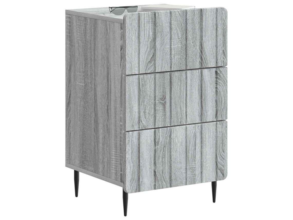 Maison Exclusive - Armario De Noche Con Cajón Gris Sonoma 43x 41 X 68 Cm