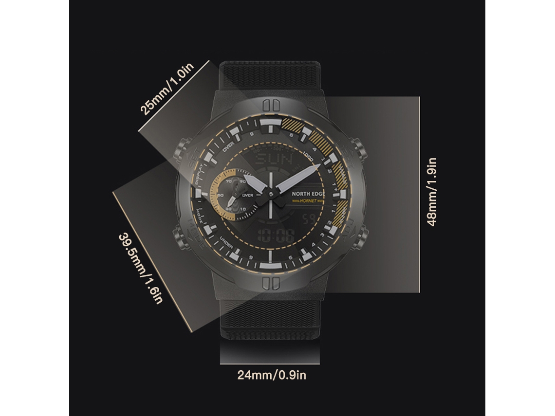 Reloj Deportivo Digital Para Hombre Con Cronómetro, Linterna, Resistencia Al Agua De 50 M (válida En Todo El Mundo) Y Correa De Silicona.