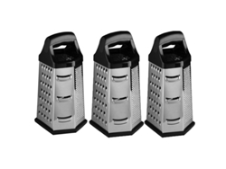 (3 Piezas) Rallador Manual Multifuncional De Acero Inoxidable De Seis Lados, Accesorios De Cocina