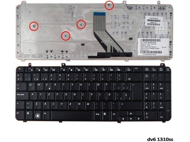 Teclado para Portátil HP Pavilion Dv6-1310Ss