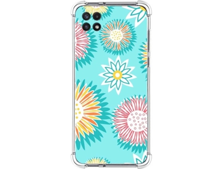 Carcasa Samsung Galaxy A22 5G TUMUNDOSMARTPHONE Dibujos Antigolpes Flores 05 Multicolor