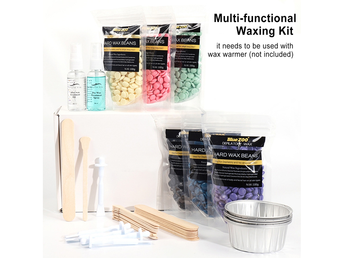 2026-kit De Cera Multifuncional Para Depilação Facial E Corporal Home Use Com Spray Pré E Pós Cera