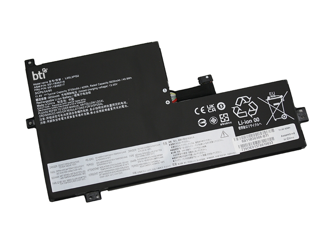 Batería de repuesto de 3 celdas para Lenovo Chromebook 500e (3.ª generación), 500e (3.ª generación), 82jb, 500e (3.ª generación), 82jc, 100e (2.ª generación), Mtk 2, 82q3 Bti
