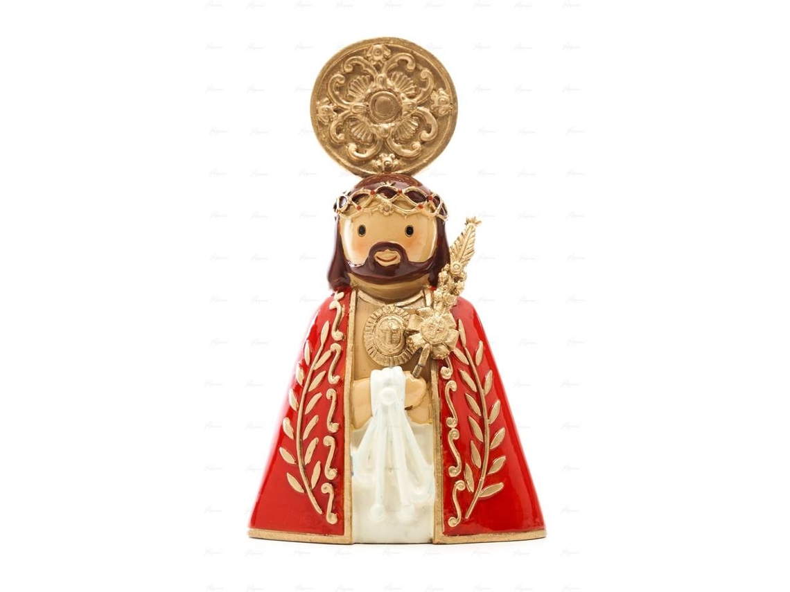 Figura Decorativa LITTLE DROPS OF WATER Señor Santo Cristo (Rojo - Resina)
