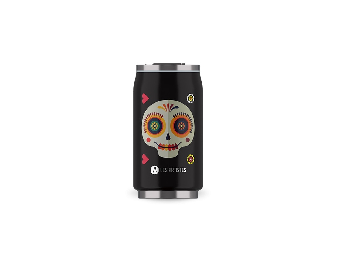 Botella LES ARTISTES PARIS (Acero - Negro - 7,2 x 7,2 x 14 cm)