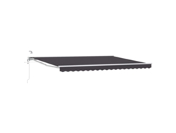 Vidaxl Toldo Retráctil Eléctrico Antracita Y Blanco 4 X 2 M