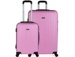 Conjunto de Maletas de Viaje ITACA T71517 ABS Rosa
