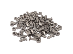 Juego de pernos y tuercas de invierno de acero inoxidable M6x14 (50 piezas)
