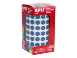 Gomets Autoadesivos APLI en Rollo - Circular - Ø11Mm - Azul