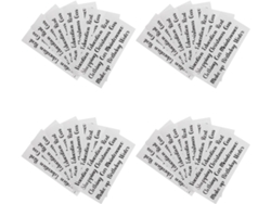 50 Pegatinas Negras De Pvc Para Planificador De Presupuesto, Impermeables, Diseño Único.