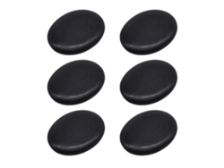 6 Piedras De Masaje Power Stone, Volcánicas, Naturales, Para Spa (tamaño 7, Lado Convexo)