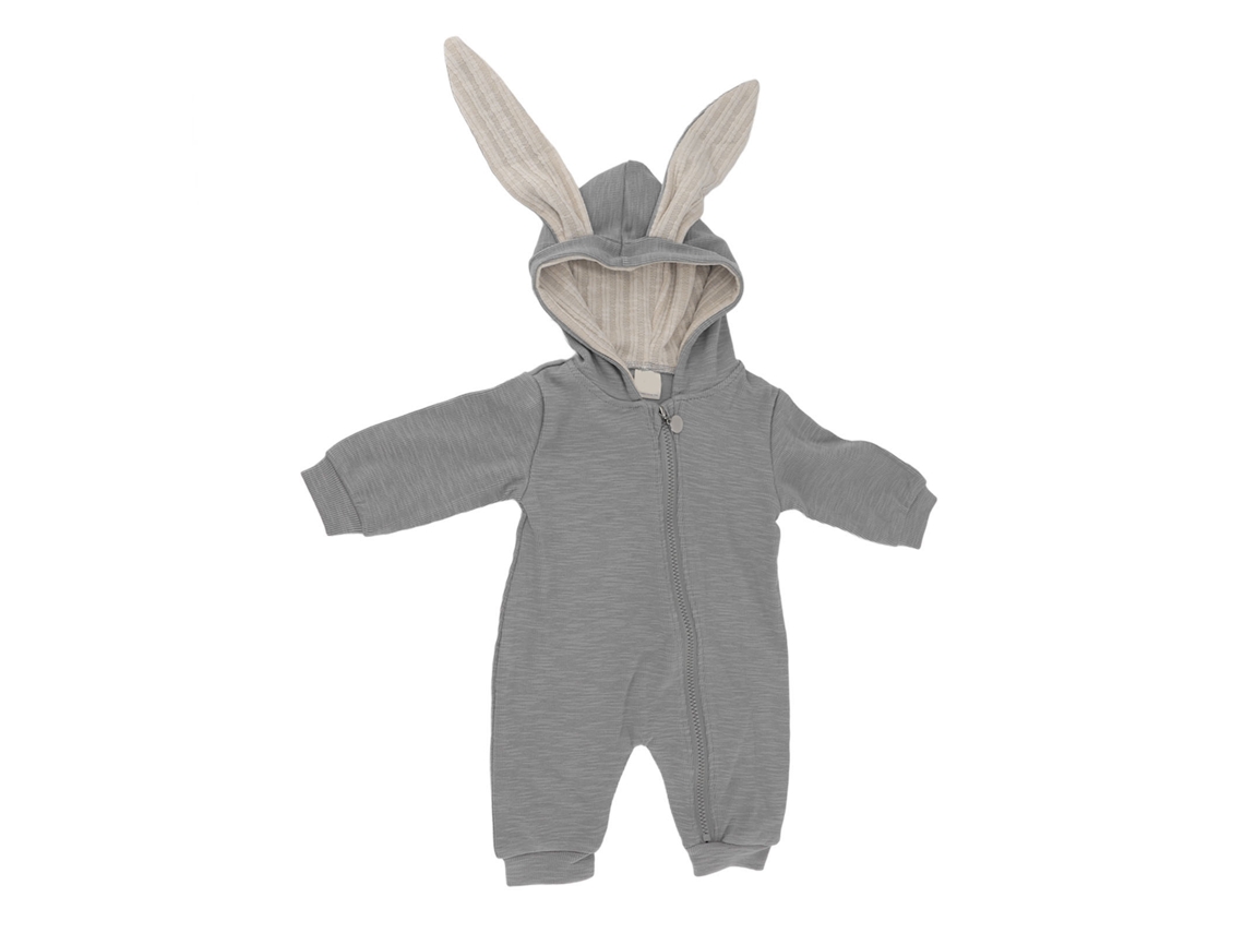 Mono De Bebé Con Capucha Y Cremallera, De Algodón Suave, Talla 66.