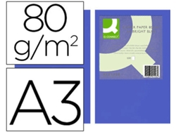 Papel Color Q Connect Din A3 80Gr Azul Intenso Pack De 500 Hojas
