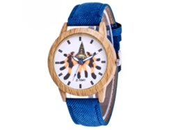 Reloj De Mujer Con Correa De Silicona, Estampado De Búho, Diamantes De Imitación Y Esfera Redonda Naranja.